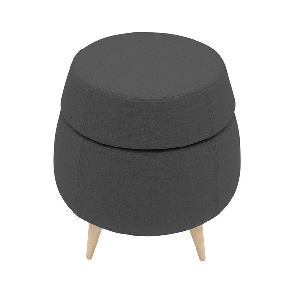 Antracit pouf s prostorom za odlaganje Softline Pod-image-2