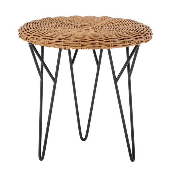 Okrugao pomoćni stol od umjetnog ratana ø 46 cm Roccas – Bloomingville
