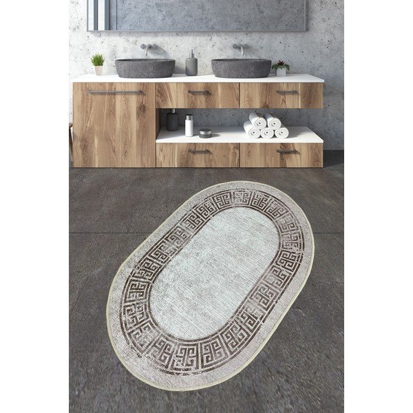 Svjetlo smeđa kupaonska prostirka 70x120 cm Arturo – Foutastic-image-1