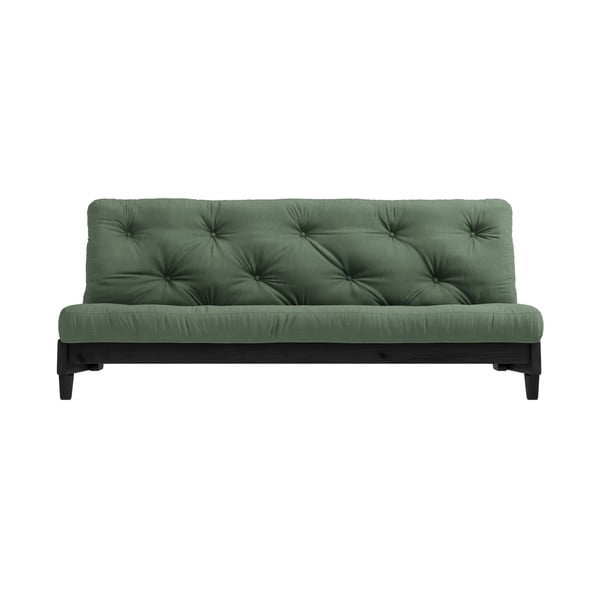 Promjenjivi kauč Karup Design Fresh Black / Maslinasto zelena