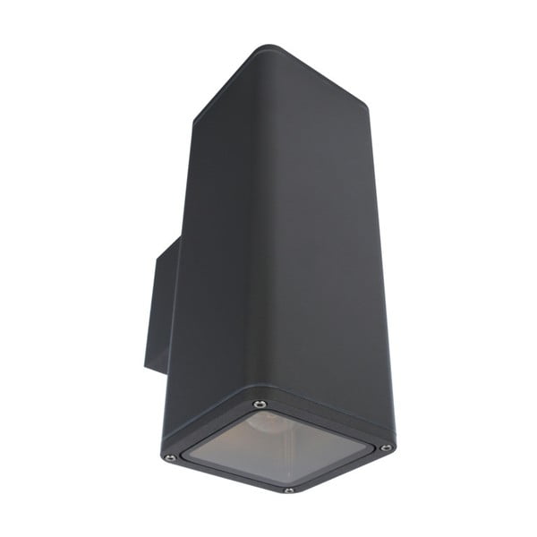 Tamno siva zidna svjetiljka SULION Kopyo, 33 x 16,4 cm