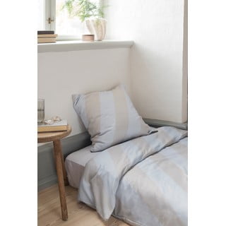 Svijetlo siva/bež posteljina za bračni krevet/za produženi krevet od pamučnog satena 200x220 cm Diagonal – Mette Ditmer Denmark