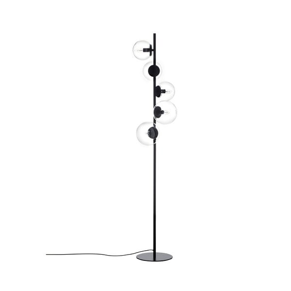 Crna podna svjetiljka Westwing Collection Casey, visina 170 cm