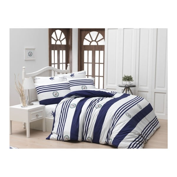 Pamučna posteljina za bračni krevet sa BHPC Frost plahtom, 200 x 220 cm