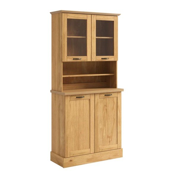 Garderobni ormar od masivnog bora u svijetloj prirodnoj boji 86x181,5x37 cm Teramo – Støraa-image-4