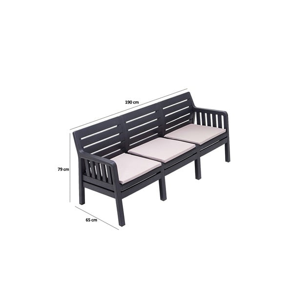 Bež vrtna sofa Lara – Floriane Garden-image-4
