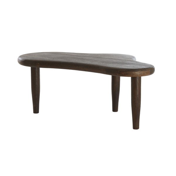 Stolić za kavu od masivnog manga u tamnoj prirodnoj boji 64x102 cm Canzo – Light & Living