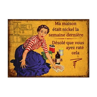 Metalni znak Antic Line Maison Michel, 21 x 15 cm