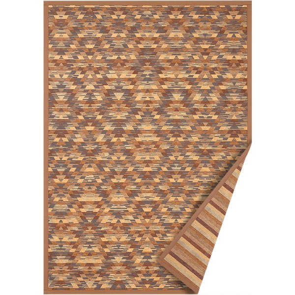 Smeđi dvostrani tepih Narma Vergi, 80 x 250 cm