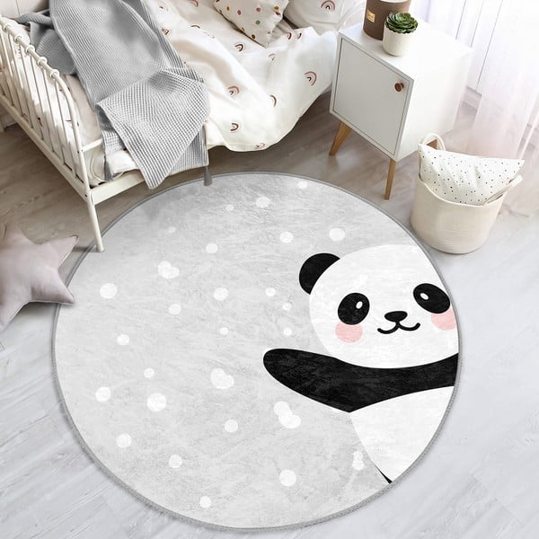 Svijetlo sivi dječji tepih ø 80 cm Comfort – Mila Home-image-1