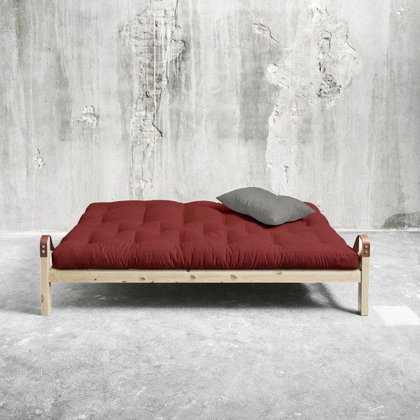 Kauč na razvlačenje Karup Poetry Natural / Passion Red / Granit Gray-image-2