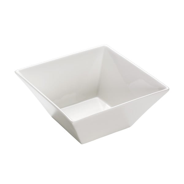 Bijela porculanska zdjela Maxwell & Williams Basic Trapez, 23 x 23 cm