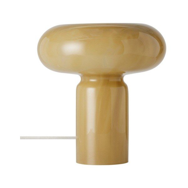 Kaki zelena staklena stolna lampa (visina 28 cm) Aurora – Ellos Home