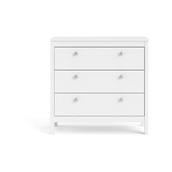 Bijela niska komoda 82x80 cm Madrid – Tvilum-image-2
