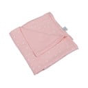 Ružičasta deka za bebe od muslina 75x75 cm – Bébé Douceur