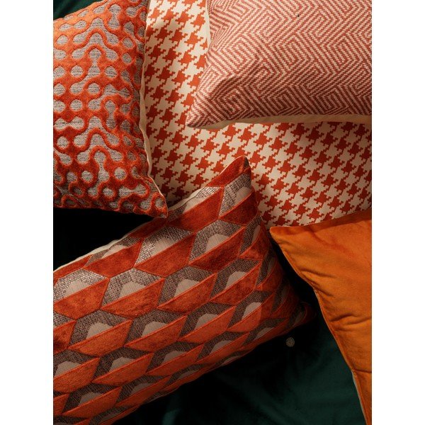 Narančasto-bijeli vanjski jastuk Hartman Poule, 50 x 50 cm-image-1