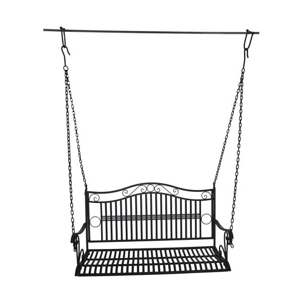Crna metalna vrtna ljuljačka Cumbal – Garden Pleasure