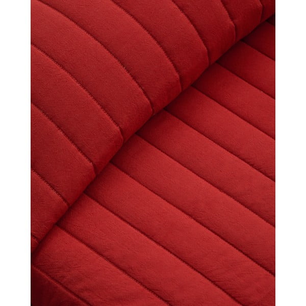 Crveni prošiven prekrivač od organskog pamuka 180x240 cm Sini – Kave Home-image-3