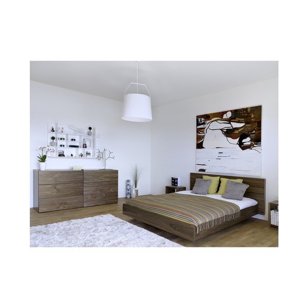 Smeđi krevet TemaHome Float, 160 x 200 cm-image-2
