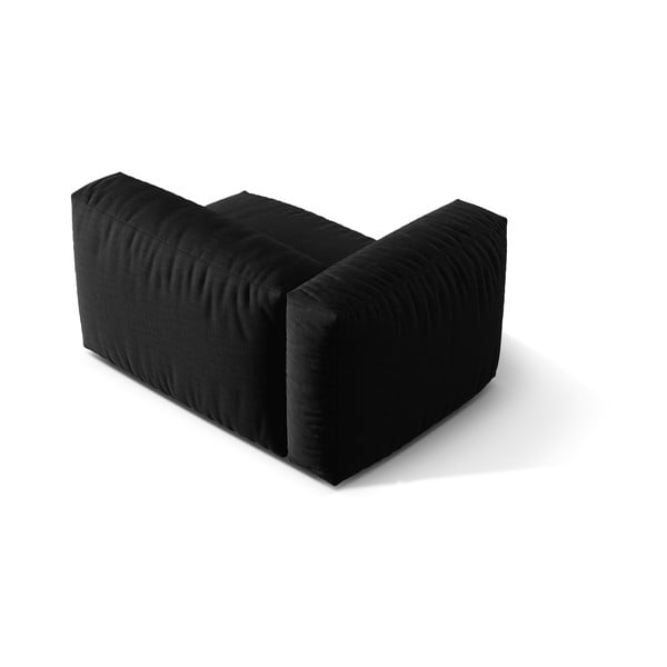 Crna modularna sjedeća garnitura (s lijevim kutom) Martina – Micadoni Home-image-3