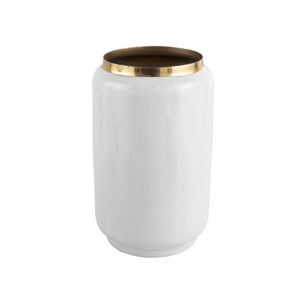 Bijela vaza s detaljima u zlatnoj boji PT LIVING Flare, visina 22 cm