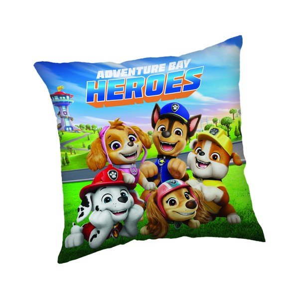 Dječji jastuk od mikropliša 40x40 cm Tlapková patrola Heroes – Jerry Fabrics
