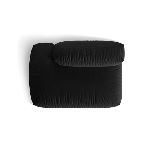 Crna modularna sjedeća garnitura (s lijevim kutom) Martina – Micadoni Home-image-4