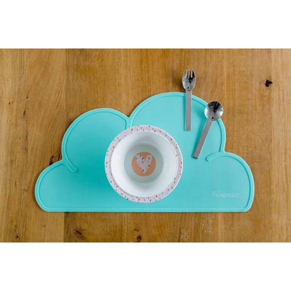 Tirkizni silikonski podmetač Kindsgut Cloud, 49 x 27 cm-image-1