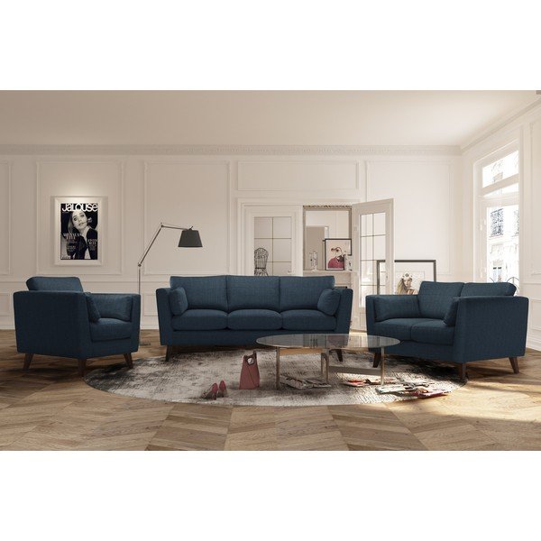 Plavi kauč Jalouse Maison Elisa, 207 cm-image-1