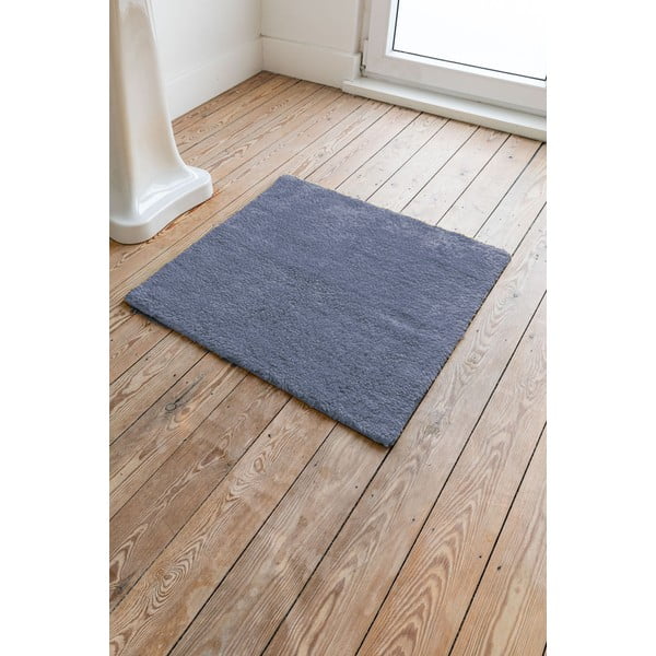 Plava pamučna prostirka za kupaonicu Tiseco Home Studio Luca, 60 x 60 cm-image-1