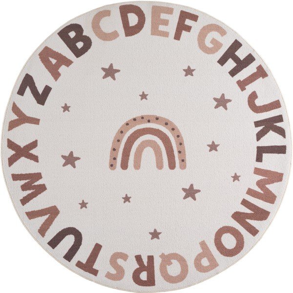 Krem periv dječji tepih ø120 cm Coco 1133 – Ayyildiz Carpets