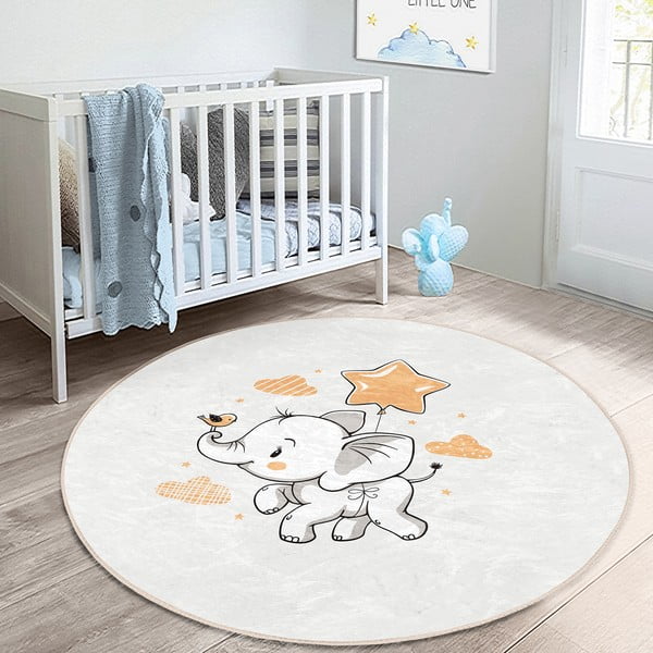 Krem dječji tepih ø 100 cm Comfort – Mila Home-image-2