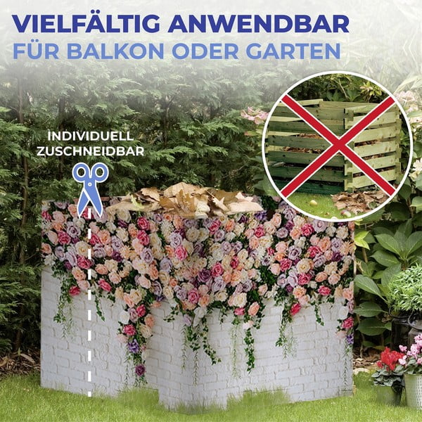 Paravan za balkon 500x85 cm Roses - Maximex-image-1