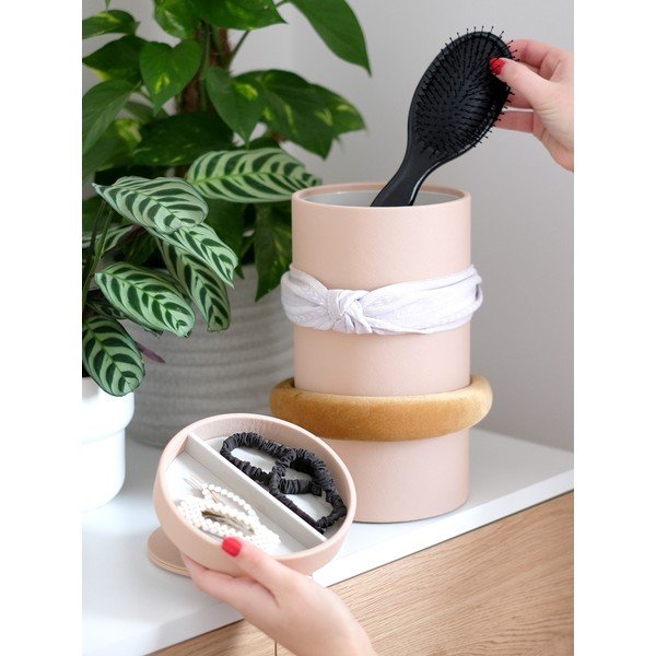 Svijetlo ružičasti kupaonski organizator – Stackers-image-1