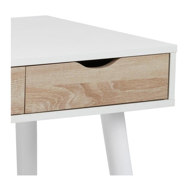 Bijeli radni stol s 3 ladice Actona Neptun-image-4