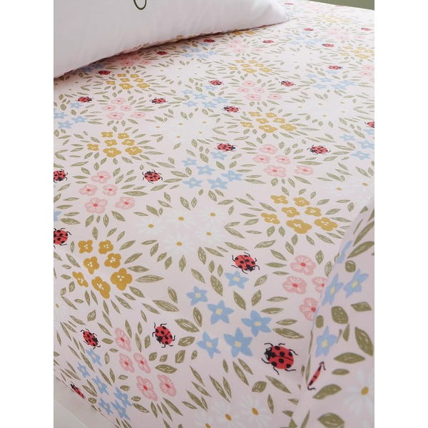 Dječja plahta s gumom za krevet za jednu osobu 90x190 cm Garden Animals – RHS-image-1