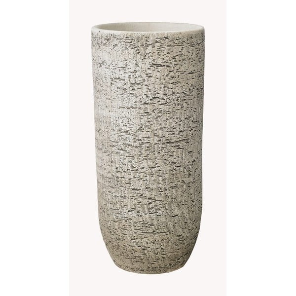Siva keramička vaza Big pots Portland, výška 50 cm