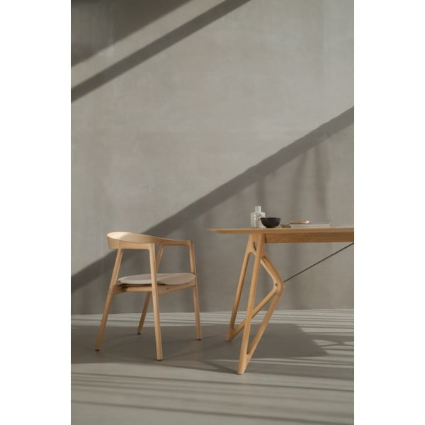 Blagovaonski stol s hrastovom pločom 240x90 cm Tink - Gazzda-image-3