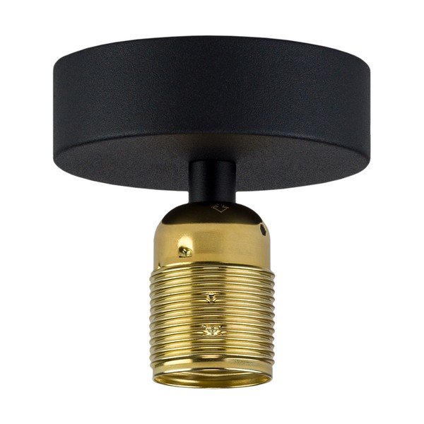 Crna Stropna lampa sa zlatnim grlom Bulb Attact Uno-image-2