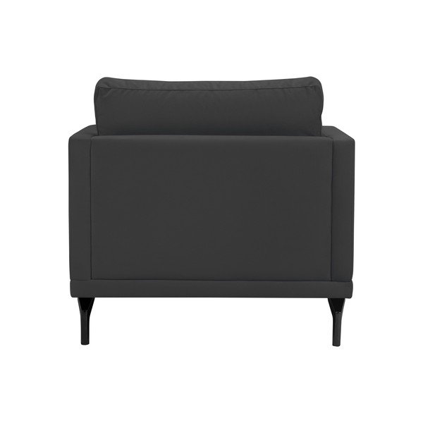 Tamno siva fotelja s bazom u crnoj boji Windsor &amp; Co Sofas Jupiter-image-3