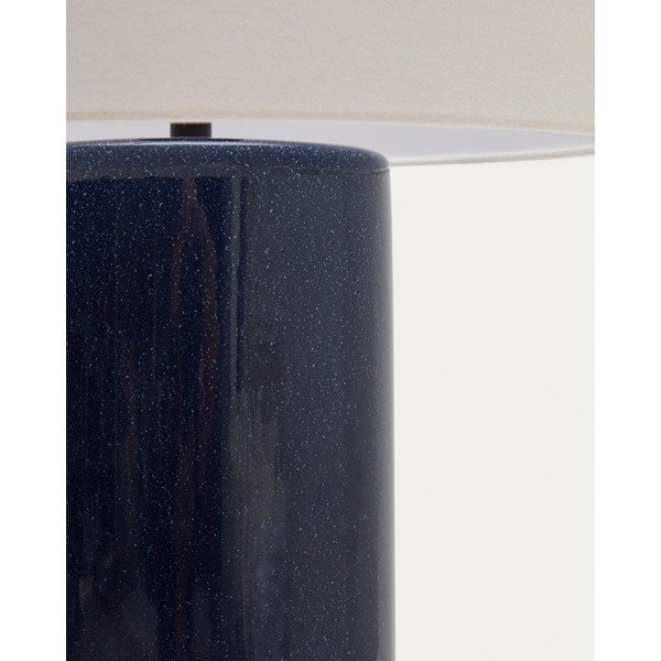 Plava stolna lampa s tekstilnim sjenilom (visina 53,5 cm) Toneric – Kave Home-image-4