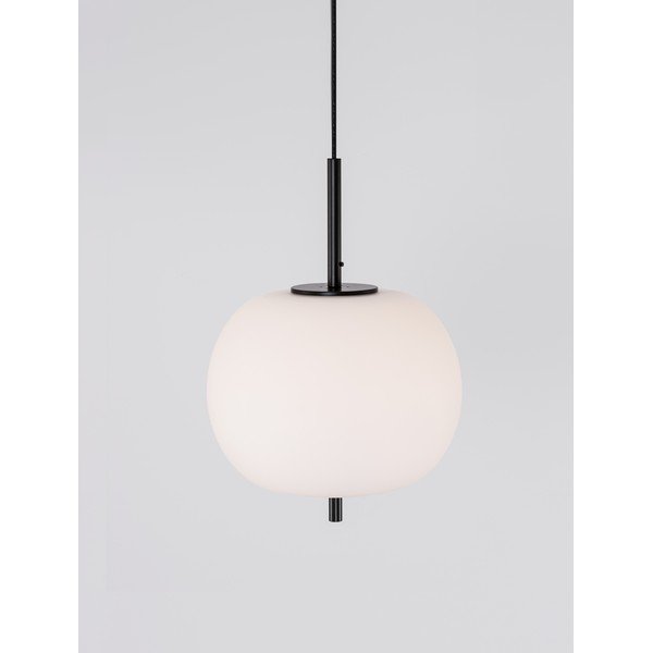 Bijela/crna staklena viseća svjetiljka ø 30 cm Lato – Nova Luce-image-4