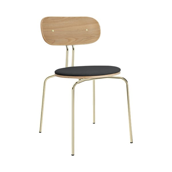 Antracitno siva/u zlatnoj boji blagovaonska stolica Curious – UMAGE