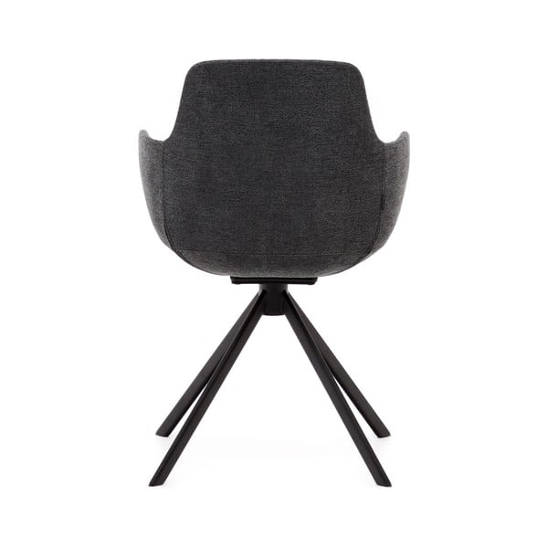 Tamno sive podstavljene blagovaonske stolice u setu s naslonima za ruke 2 kom Tissiana – Kave Home-image-3