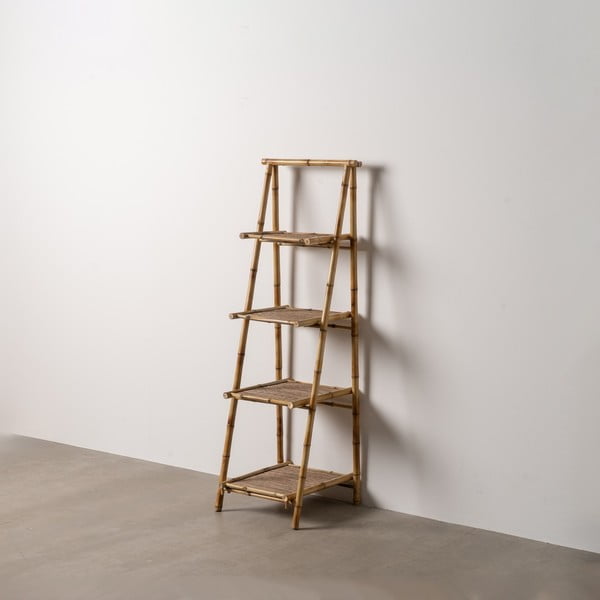 Od bambusa regal u prirodnoj boji 48x152x50 cm Manali – Ixia-image-1