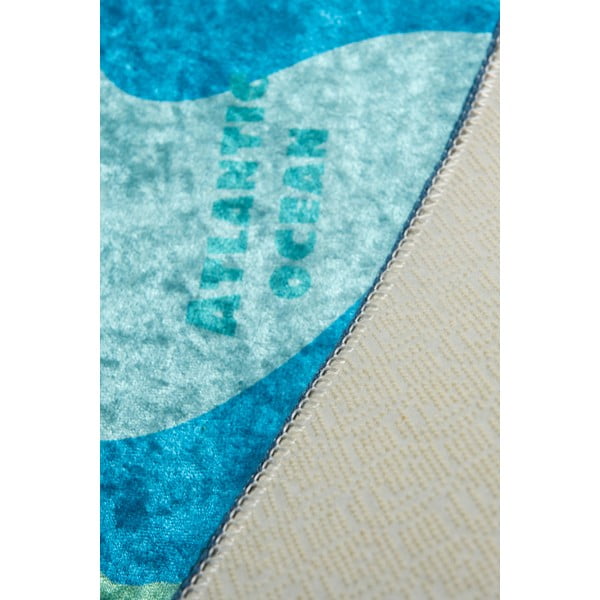 Plavi dječji protuklizni tepih Conceptum Hypnose Map, 100 x 160 cm-image-1