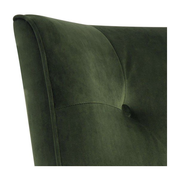 Tamnozelena baršunasta fotelja Actona Bodiva-image-1