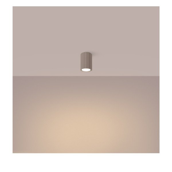 Smeđe-sivi metalni reflektor ø 6,5 cm Gleam – Sollux-image-1