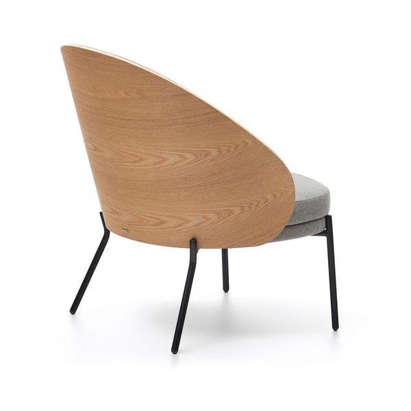 Siva/u prirodnoj boji fotelja Eamy – Kave Home-image-4