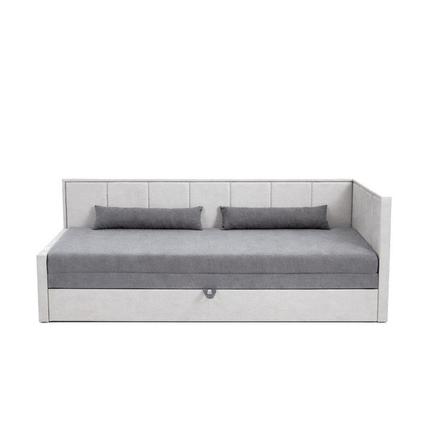 Siva sklopiva/s prostorom za odlaganje sofa od šenila 214 cm Fulgeo – ELTAP-image-2